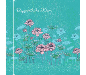 Bio Jersey Lillestoff - Panel Lotusblüte